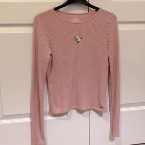Hollister | blush pink long sleeves tee